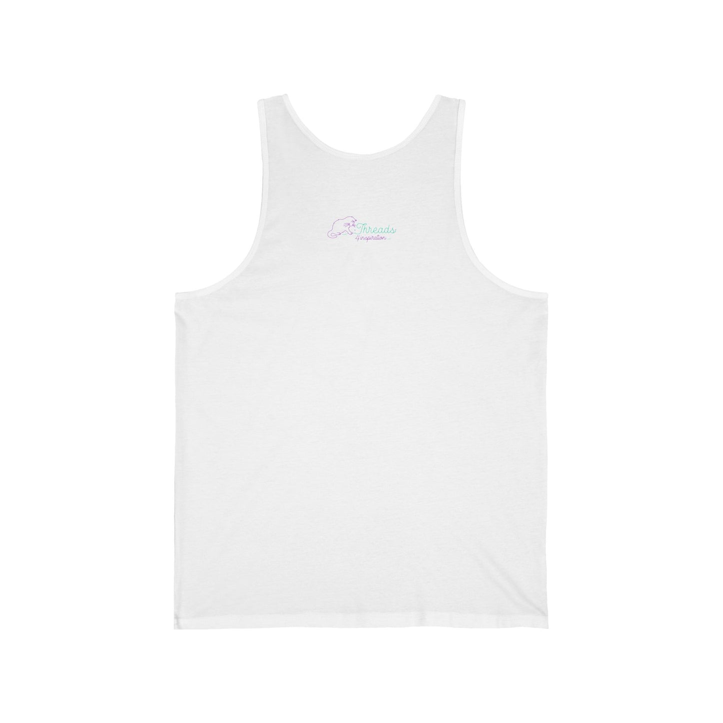 Women Belong Where Decisions Are Being Made. Lead-Empower-Change. Unisex Jersey Tank