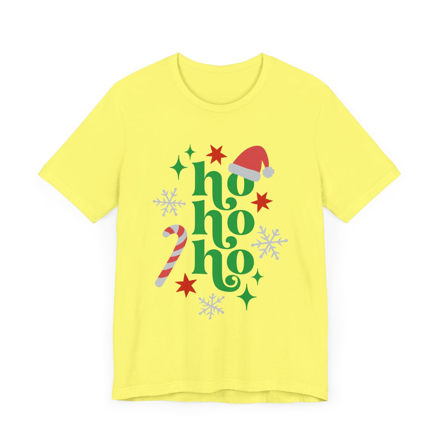 Christmas HO HO HO Unisex Jersey Short Sleeve Tee