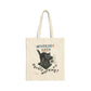 Working Hard Hardly Working Cat Bag. Cotton Canvas Tote Bag