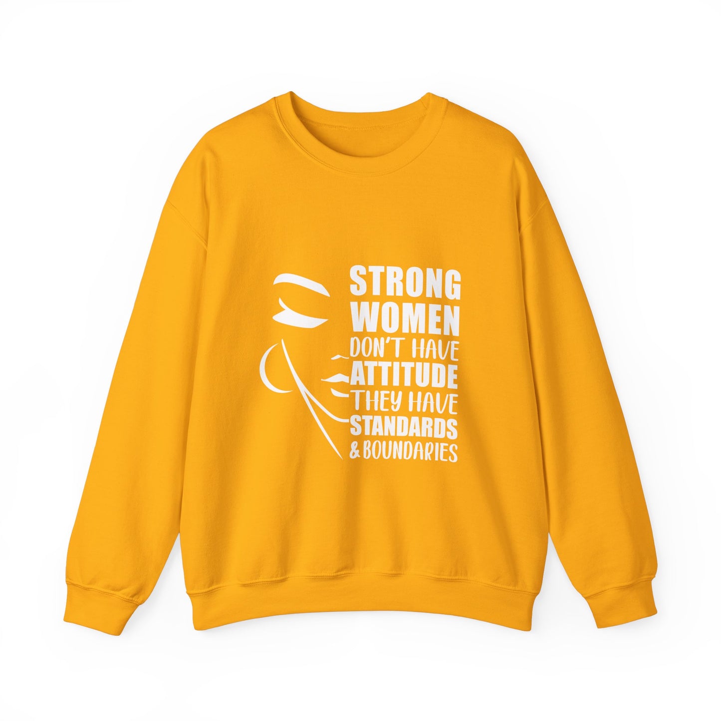 Strong Women Have Boundaries! Unisex Heavy Blend™ Crewneck Sweatshirt