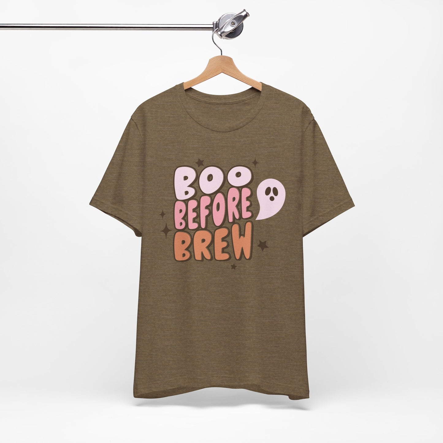 Boo Before Brew Shirt.  Unisex Jersey Short Sleeve Tee